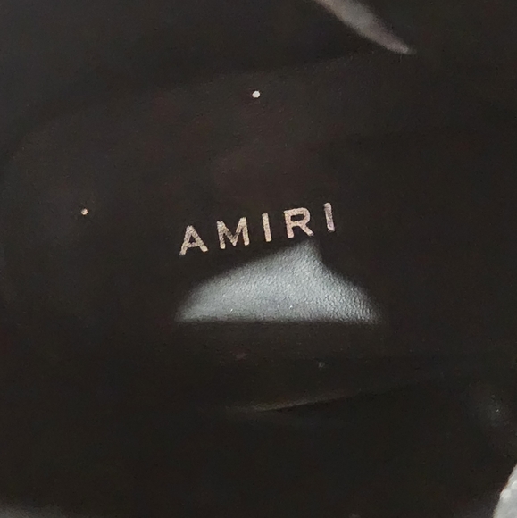 Exclusive AMIRI Sunset High Top Silver Glitter Sneakers Made Italy sz 41 EU 8 US - Picture 10 of 11